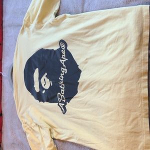 BAPE yellow t-shirt